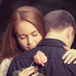 Girl holding a rose