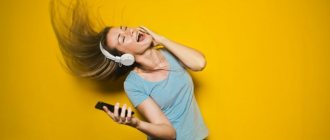 girl listening to music