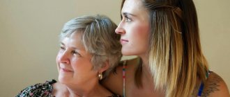 mother and daughter looking out the window