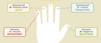 5 finger method (mnemonics)