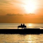 Man and woman on a date