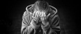 an elderly woman grieves after the death of her husband