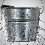 bucket with water