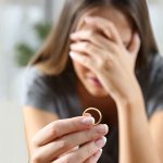 Woman holding a ring