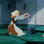 Cinderella washes the floor